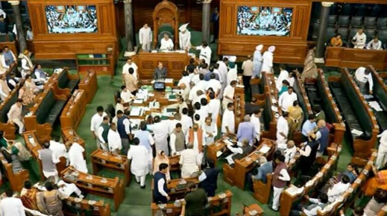 Budget Session:  Parliament adjourned for a day amid uproar over Rahul’s Remark