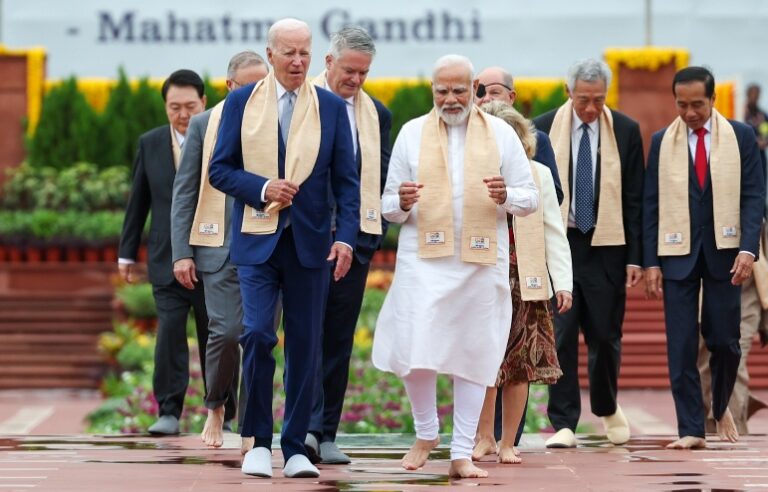 G20 leaders pays homage to Mahatma Gandhi at Raj Ghat