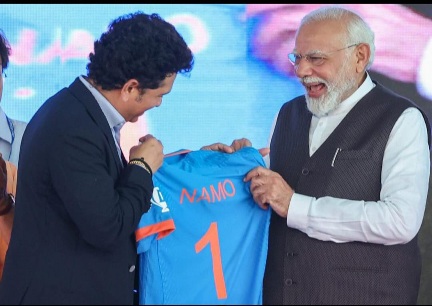 PM Modi lays foundation stone of International Cricket Stadium in Varanasi