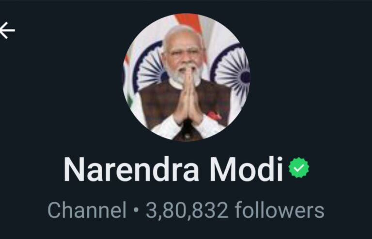PM Modi joins Whats App channel