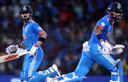 World Cup 2023 Ind vs Aus : KL Rahul-Virat Kohli pair led India to victory, beat Australia by six wickets