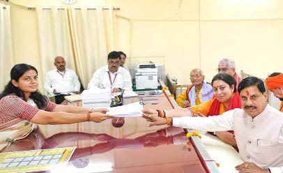 Smriti Irani files nomination from Amethi Lok Sabha